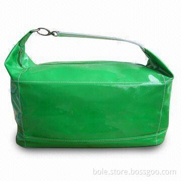 6-piece PVC Cosmetic Bag Set with Quilting, Handle Link and Metal Hook, Suitable for Decorations